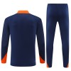 Nederland Trenings Collegegenser 2024-25 Kvart-Zip Navy - Barn